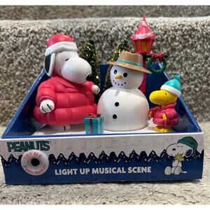 Peanuts Snoopy Puffer Jacket Light Up Musical Scene